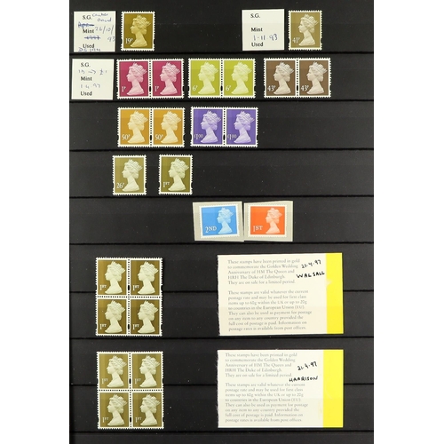 1630 - 1980's-2010's NEVER HINGED MINT RANGES in two stock books, includes commemorative sets & se-tenant i... 