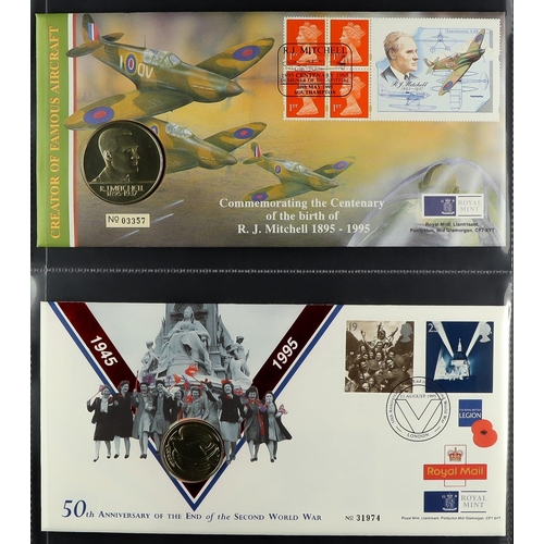 1642 - 1994-2002 NUMISMATIC COVERS All different collection in a cover album, includes seven covers with £5... 