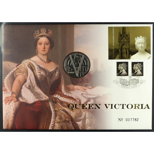 1642 - 1994-2002 NUMISMATIC COVERS All different collection in a cover album, includes seven covers with £5... 