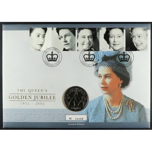 1642 - 1994-2002 NUMISMATIC COVERS All different collection in a cover album, includes seven covers with £5... 