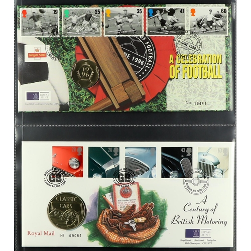 1642 - 1994-2002 NUMISMATIC COVERS All different collection in a cover album, includes seven covers with £5... 