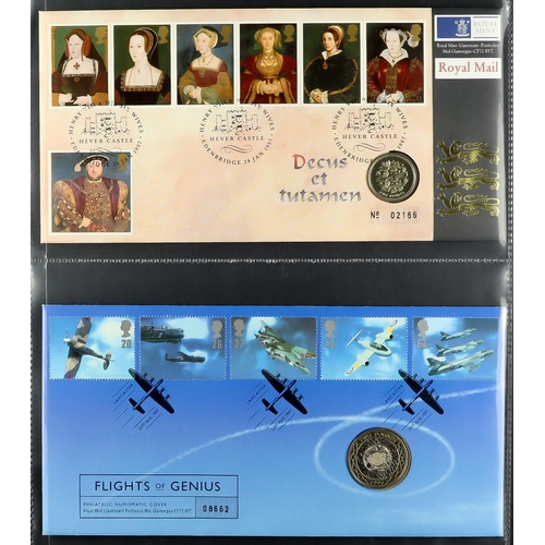 1642 - 1994-2002 NUMISMATIC COVERS All different collection in a cover album, includes seven covers with £5... 