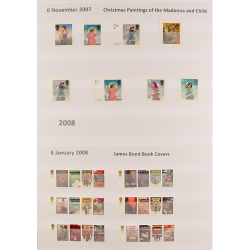 1654 - 2006-2016 COMPREHENSIVE NEVER HINGED MINT COLLECTION in two stockbooks, all different, seems to be c... 