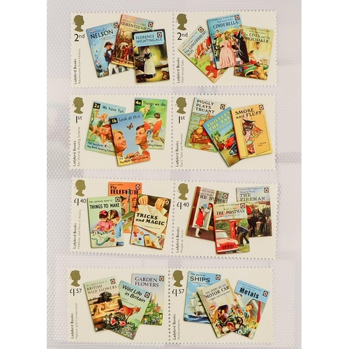 1659 - 2010-2019 NEVER HINGED MINT COLLECTION in two small photo albums, complete commemorative sets, face ... 