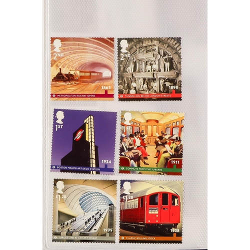 1659 - 2010-2019 NEVER HINGED MINT COLLECTION in two small photo albums, complete commemorative sets, face ... 