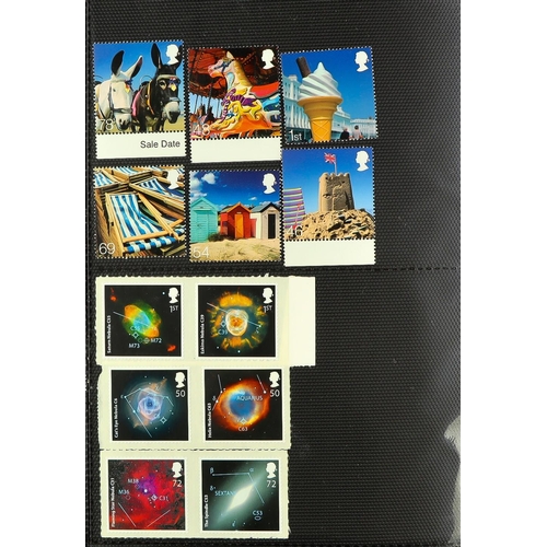 1659 - 2010-2019 NEVER HINGED MINT COLLECTION in two small photo albums, complete commemorative sets, face ... 