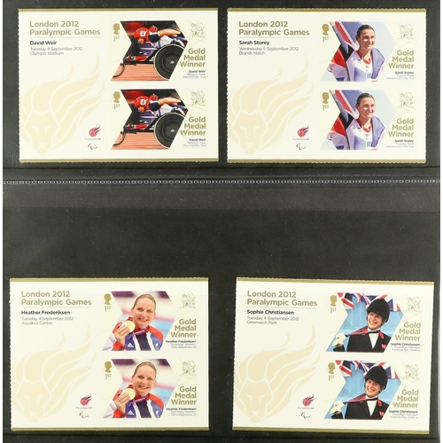 1660 - 2012 Olympic Games Gold Medal Winners complete collection of panes of 6 and Paralympic Games Gold Me... 