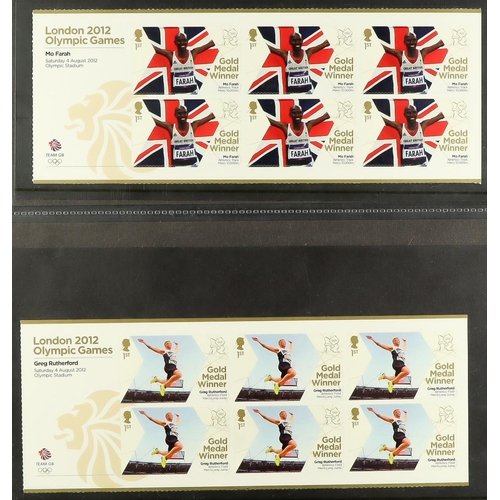 1660 - 2012 Olympic Games Gold Medal Winners complete collection of panes of 6 and Paralympic Games Gold Me... 