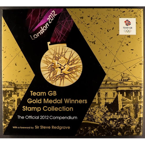 1661 - 2012 OLYMPIC SHEETLET SET. Comes with 'Gold Medal Winners' book in slipcase. Face value £217 Lot 166... 