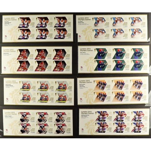 1662 - 2012 PARALYMPIC AND OLYMPIC SHEETLET SETS. complete on stockcards. Face value £302. Lot 1662 [c]