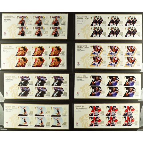 1662 - 2012 PARALYMPIC AND OLYMPIC SHEETLET SETS. complete on stockcards. Face value £302. Lot 1662 [c]