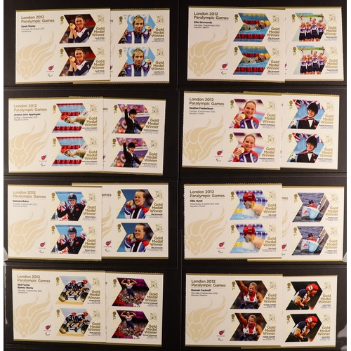 1663 - 2012 PARALYMPIC SHEETLET SET. Complete on stockcards. Face value £85 Lot 1663 [c]