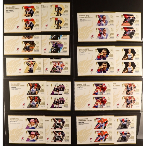 1663 - 2012 PARALYMPIC SHEETLET SET. Complete on stockcards. Face value £85 Lot 1663 [c]