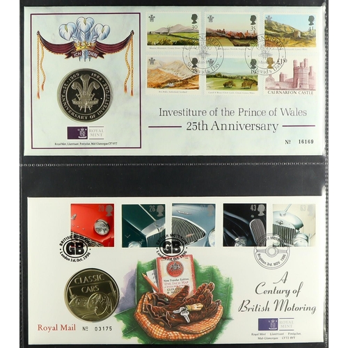 1674 - COIN COVERS 1983-2012 collection in four special albums, includes various Medallic covers, Numismati... 