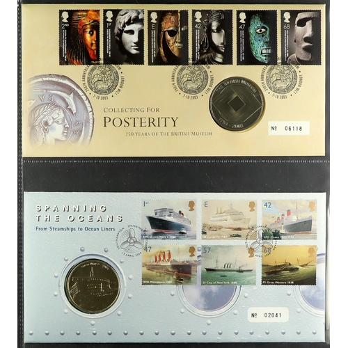 1674 - COIN COVERS 1983-2012 collection in four special albums, includes various Medallic covers, Numismati... 