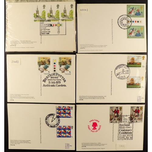 1690 - PHQ CARDS WITH GUTTER PAIRS and gutter traffic lights. From the 1970s with duplication of up to 10 s... 