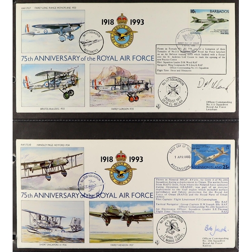 1701 - ROYAL AIR FORCE & SPECIAL FLIGHTS COVERS 1969-1999 collection of illustrated covers in four albums, ... 