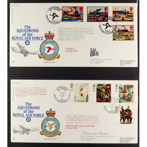 1701 - ROYAL AIR FORCE & SPECIAL FLIGHTS COVERS 1969-1999 collection of illustrated covers in four albums, ... 