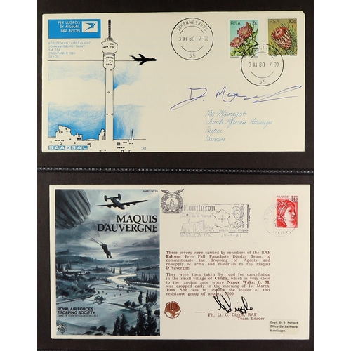 1701 - ROYAL AIR FORCE & SPECIAL FLIGHTS COVERS 1969-1999 collection of illustrated covers in four albums, ... 