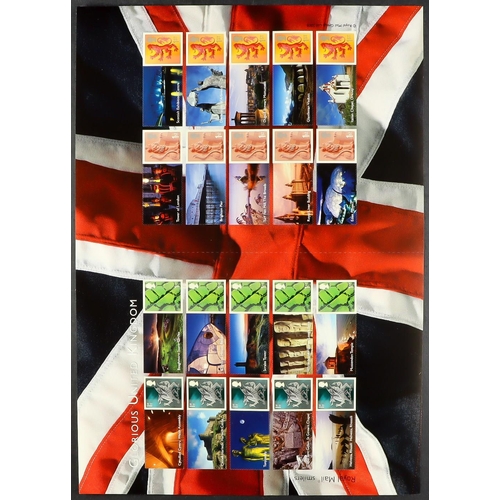 1702 - SMILERS & GENERIC SHEETS 2000-2016 all different never hinged mint collection in an album, containin... 