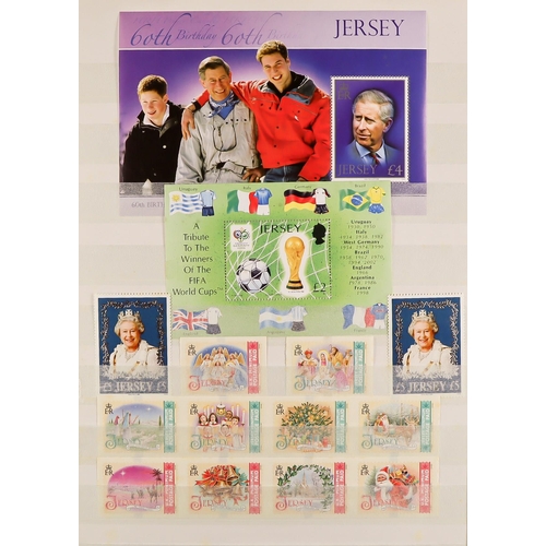 1704 - 1969 - 2004 JERSEY COLLECTION in stockbook with nearly all stamps being never hinged mint. Mainly 19... 