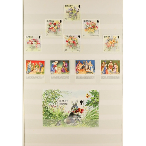 1704 - 1969 - 2004 JERSEY COLLECTION in stockbook with nearly all stamps being never hinged mint. Mainly 19... 