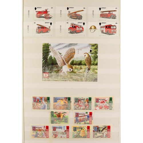 1704 - 1969 - 2004 JERSEY COLLECTION in stockbook with nearly all stamps being never hinged mint. Mainly 19... 