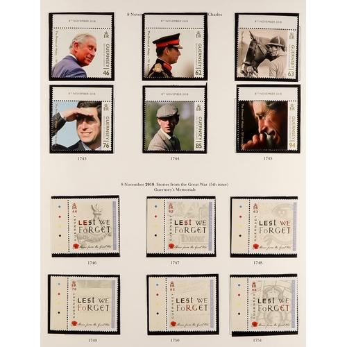 1711 - GUERNSEY 1969 - 2018 COLLECTION. Comprehensive and near complete in three binders. Includes stamp se... 