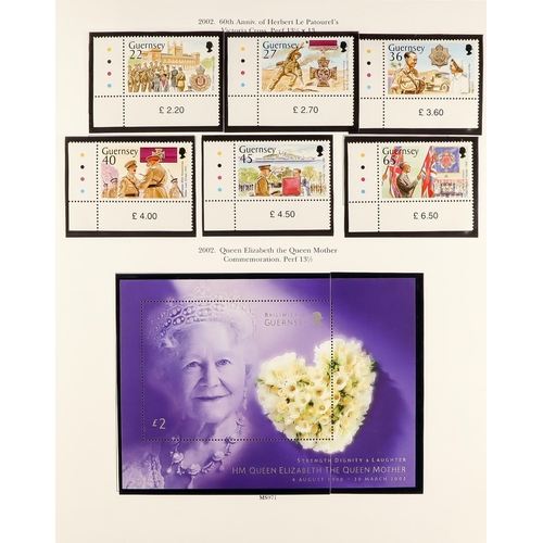 1711 - GUERNSEY 1969 - 2018 COLLECTION. Comprehensive and near complete in three binders. Includes stamp se... 