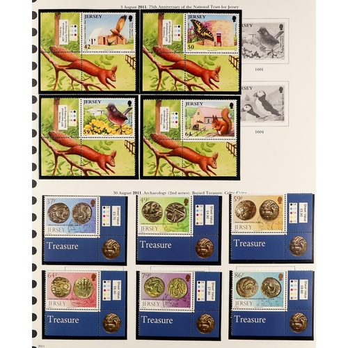 1719 - JERSEY 1941 - 2018 COLLECTION. Wonderful and near complete in four binders. Includes stamp set, mini... 