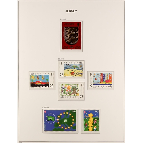 1721 - JERSEY 1969-2005 COMPREHENSIVE NEVER HINGED MINT COLLECTION in two hingeless Davo albums, all differ... 