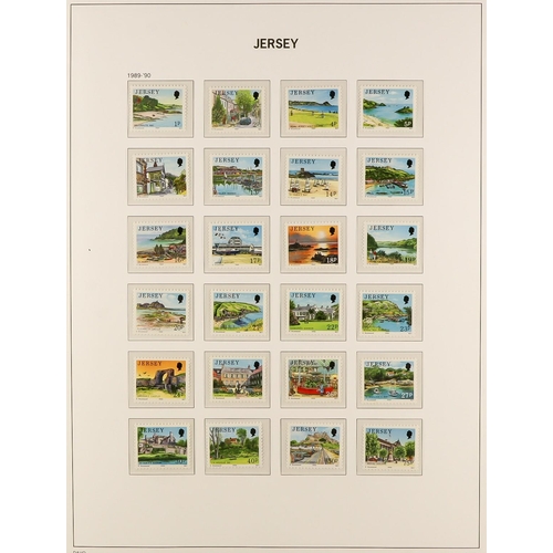 1721 - JERSEY 1969-2005 COMPREHENSIVE NEVER HINGED MINT COLLECTION in two hingeless Davo albums, all differ... 