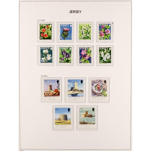 1721 - JERSEY 1969-2005 COMPREHENSIVE NEVER HINGED MINT COLLECTION in two hingeless Davo albums, all differ... 