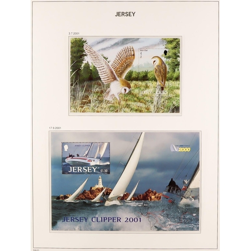 1721 - JERSEY 1969-2005 COMPREHENSIVE NEVER HINGED MINT COLLECTION in two hingeless Davo albums, all differ... 