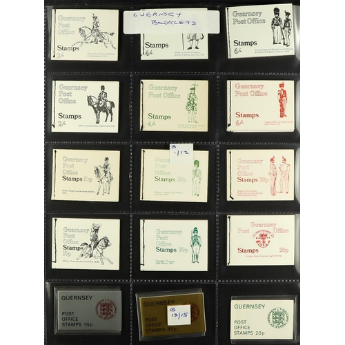 1723 - JERSEY, GUERNSEY & ISLE OF MAN BOOKLETS 1969-2012 collection in an album, includes Guernsey 2004 (£2... 