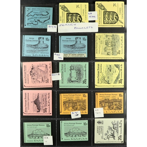 1723 - JERSEY, GUERNSEY & ISLE OF MAN BOOKLETS 1969-2012 collection in an album, includes Guernsey 2004 (£2... 