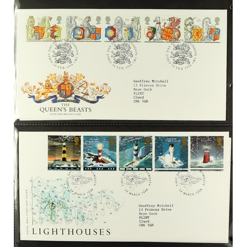 1725 - 1960's-2010's COLLECTION/ACCUMULATION of illustrated fdc's in cover albums & loose in four boxes. (a... 