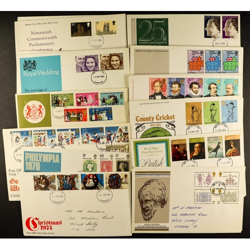 1725 - 1960's-2010's COLLECTION/ACCUMULATION of illustrated fdc's in cover albums & loose in four boxes. (a... 