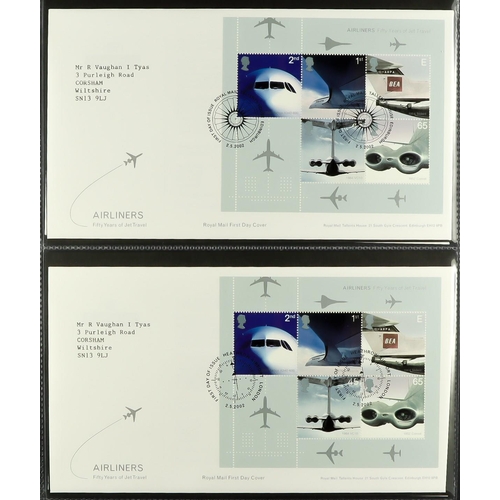 1731 - 1986-2003 FIRST DAY COVERS Collection in eight matching cover albums. (450+ FDC's) Lot 1731 [c]