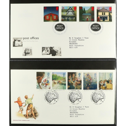 1731 - 1986-2003 FIRST DAY COVERS Collection in eight matching cover albums. (450+ FDC's) Lot 1731 [c]