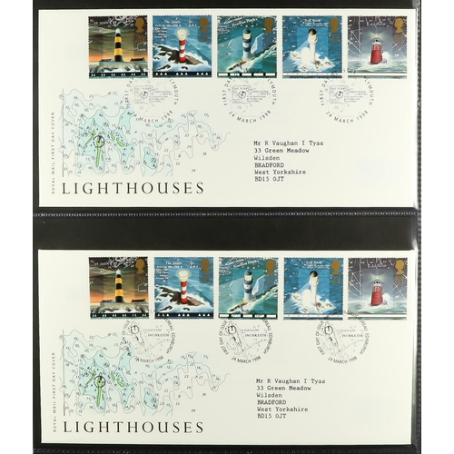 1731 - 1986-2003 FIRST DAY COVERS Collection in eight matching cover albums. (450+ FDC's) Lot 1731 [c]