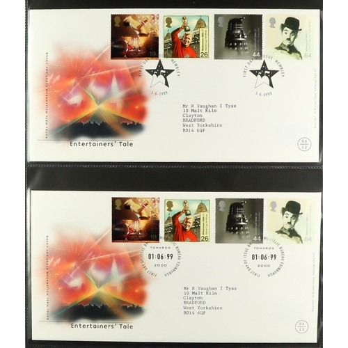 1731 - 1986-2003 FIRST DAY COVERS Collection in eight matching cover albums. (450+ FDC's) Lot 1731 [c]