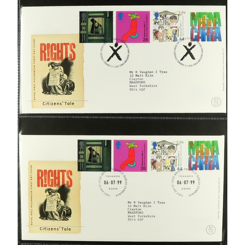 1731 - 1986-2003 FIRST DAY COVERS Collection in eight matching cover albums. (450+ FDC's) Lot 1731 [c]