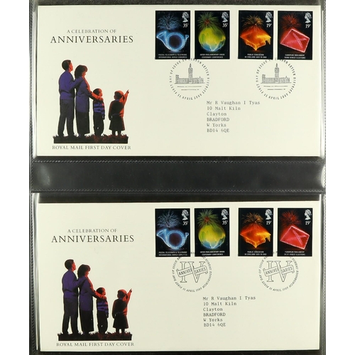 1731 - 1986-2003 FIRST DAY COVERS Collection in eight matching cover albums. (450+ FDC's) Lot 1731 [c]