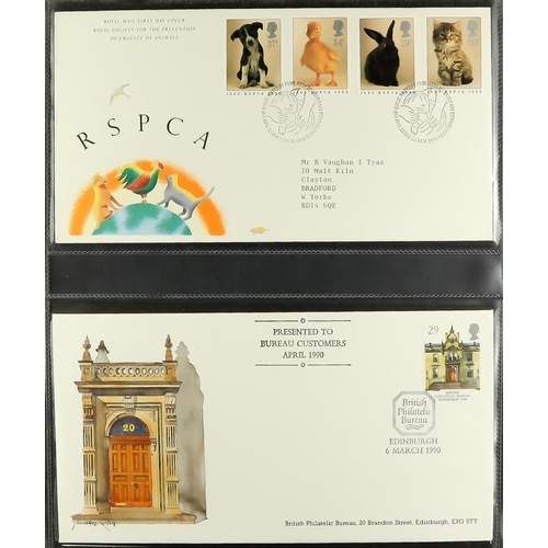 1731 - 1986-2003 FIRST DAY COVERS Collection in eight matching cover albums. (450+ FDC's) Lot 1731 [c]