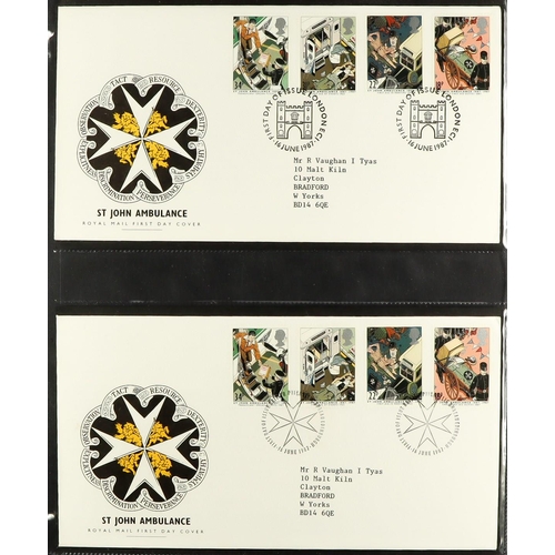 1731 - 1986-2003 FIRST DAY COVERS Collection in eight matching cover albums. (450+ FDC's) Lot 1731 [c]