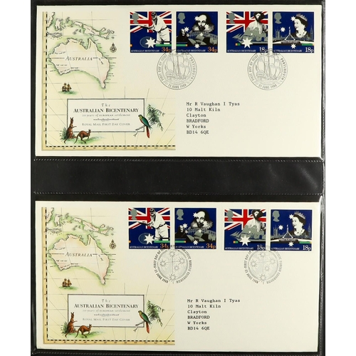 1731 - 1986-2003 FIRST DAY COVERS Collection in eight matching cover albums. (450+ FDC's) Lot 1731 [c]