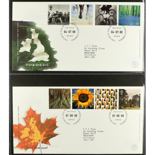 1731 - 1986-2003 FIRST DAY COVERS Collection in eight matching cover albums. (450+ FDC's) Lot 1731 [c]