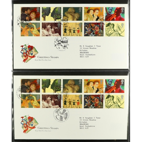 1731 - 1986-2003 FIRST DAY COVERS Collection in eight matching cover albums. (450+ FDC's) Lot 1731 [c]