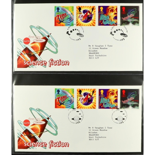 1731 - 1986-2003 FIRST DAY COVERS Collection in eight matching cover albums. (450+ FDC's) Lot 1731 [c]